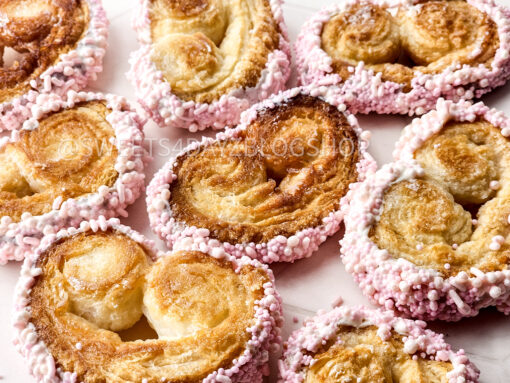 Heart Palmier Cookies on Rhombus - Image 4