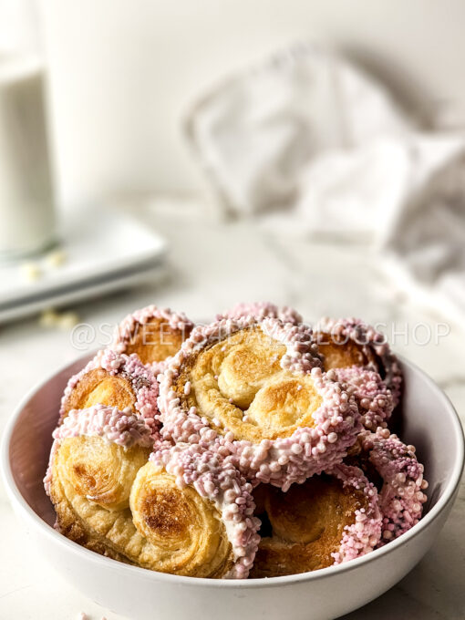 Heart Palmier Cookies on Marble - Image 3