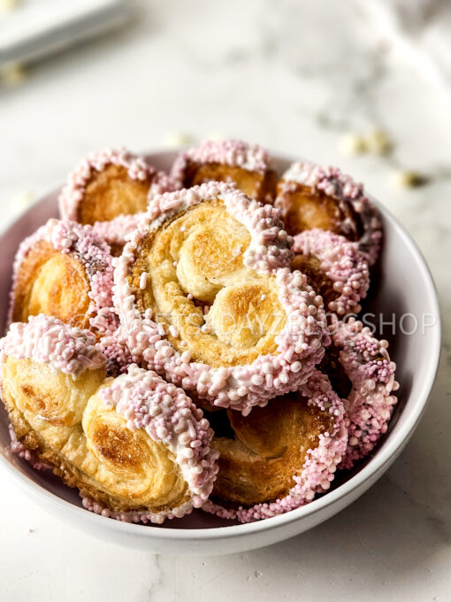 Heart Palmier Cookies on Marble - Image 5