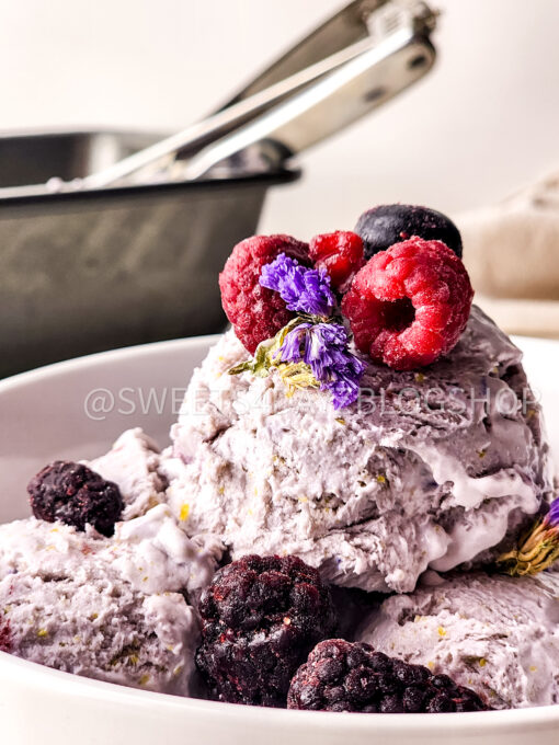 Honey Lavender Ice Cream on Rhombus
