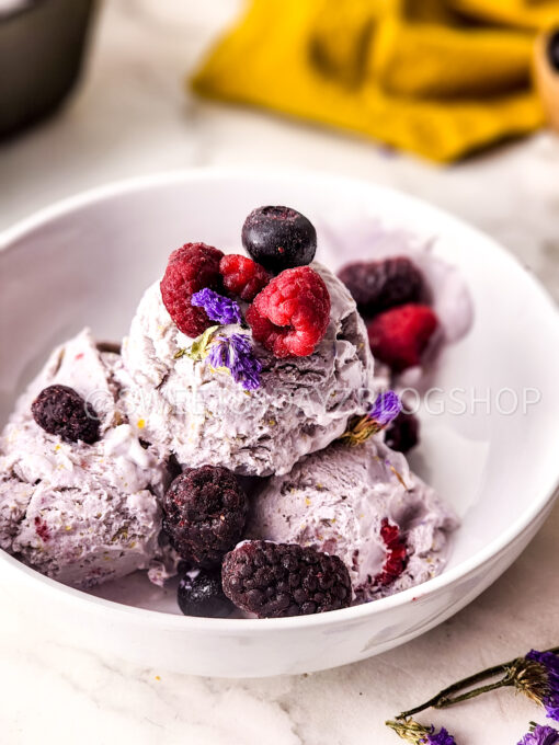 Honey Lavender Ice Cream on Marble - Image 4