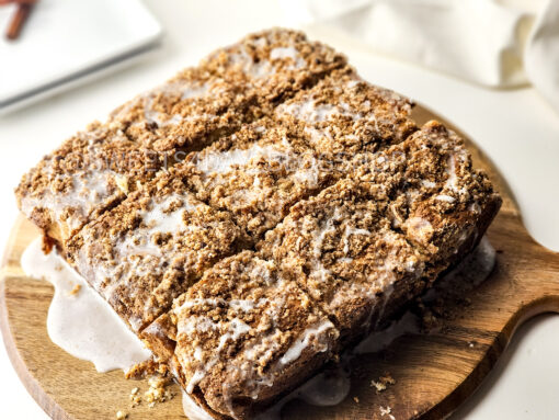 Old Fashioned Coffee Cake on White - Image 2