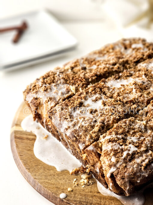 Old Fashioned Coffee Cake on White - Image 3