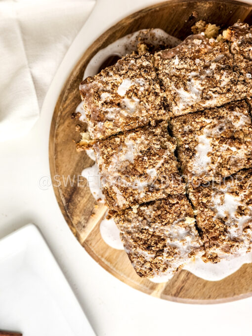 Old Fashioned Coffee Cake on White - Image 4