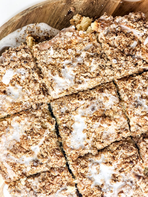 Old Fashioned Coffee Cake on White - Image 5