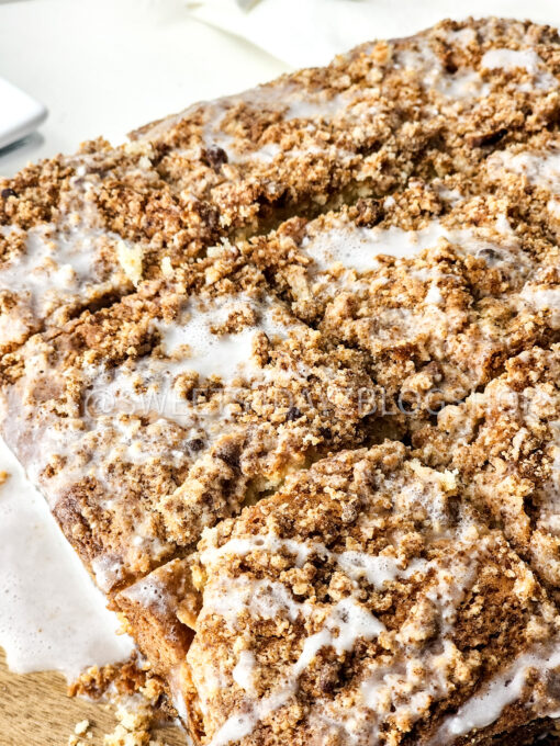 Old Fashioned Coffee Cake on White - Image 6