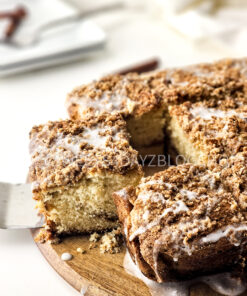 Old Fashioned Coffee Cake on White