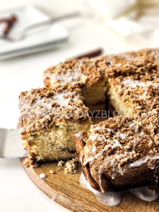 Old Fashioned Coffee Cake on White