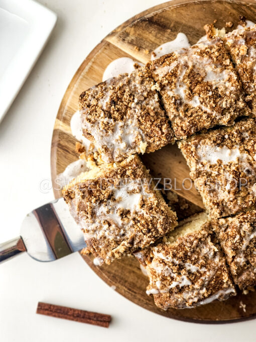 Old Fashioned Coffee Cake on White - Image 7