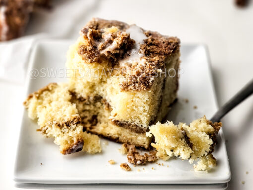 Old Fashioned Coffee Cake on White - Image 9