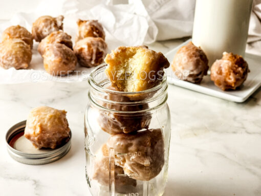 Copycat Dunkin Glazed Munchkins on Marble - Image 2