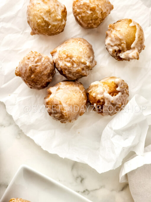 Copycat Dunkin Glazed Munchkins on Marble - Image 4
