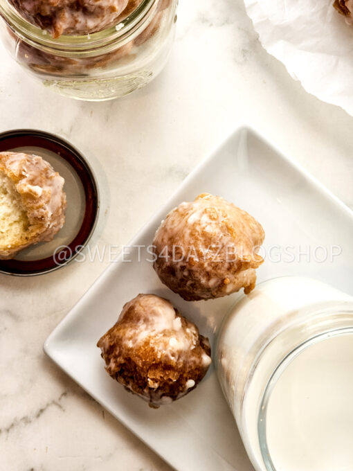 Copycat Dunkin Glazed Munchkins on Marble - Image 5