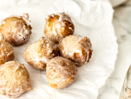 Copycat Dunkin Glazed Munchkins on Marble - Image 6