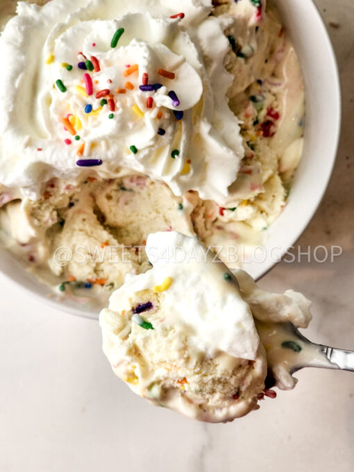 Birthday Cake Ice Cream on Marble - Image 9