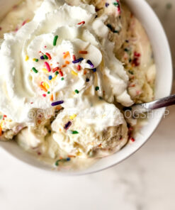 Birthday Cake Ice Cream on Marble