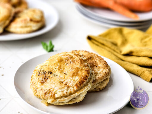 Chicken Pot Pie Puff Pastries on Rhombus - Image 8