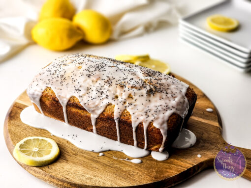 Lemon Poppyseed Loaf on White - Image 2