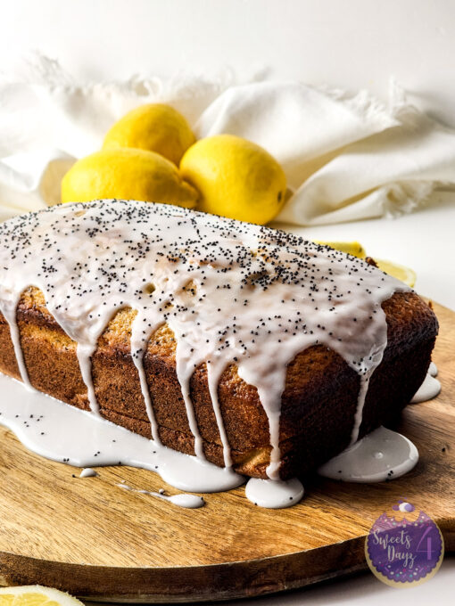 Lemon Poppyseed Loaf on White - Image 3