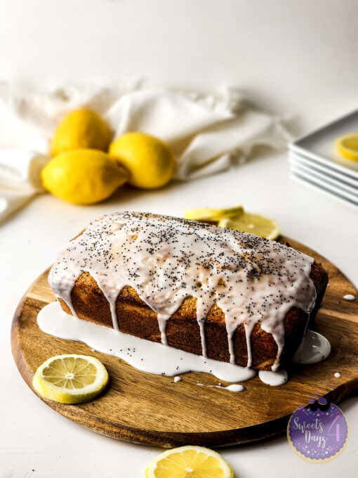 Lemon Poppyseed Loaf on White - Image 4