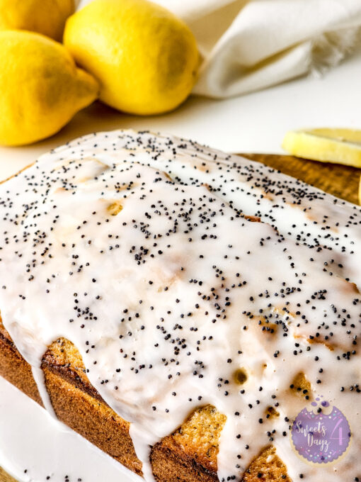 Lemon Poppyseed Loaf on White - Image 7