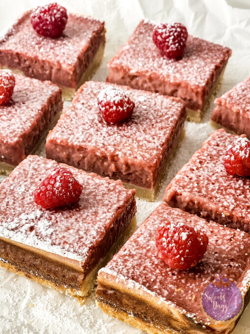 Raspberry Lemon Bars on Marble - Image 3