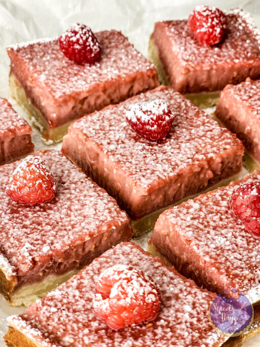 Raspberry Lemon Bars on Marble - Image 5