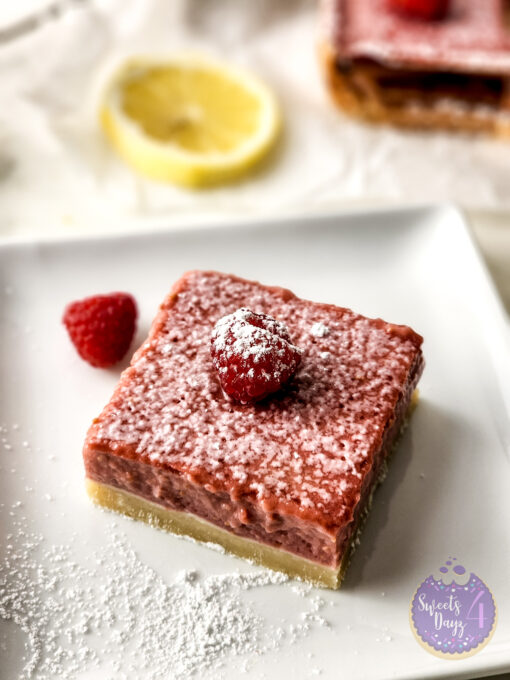 Raspberry Lemon Bars on Marble - Image 8