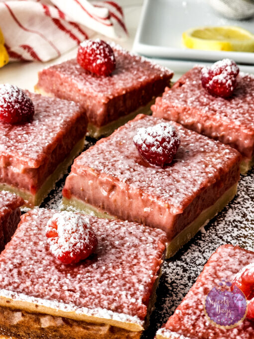 Raspberry Lemon Bars on Rhombus - Image 4