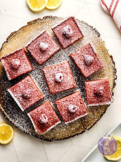 Raspberry Lemon Bars on Rhombus - Image 5