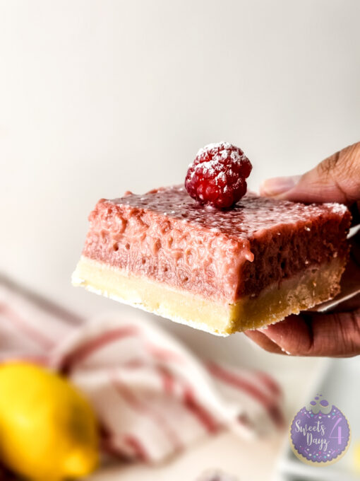 Raspberry Lemon Bars on Rhombus - Image 6