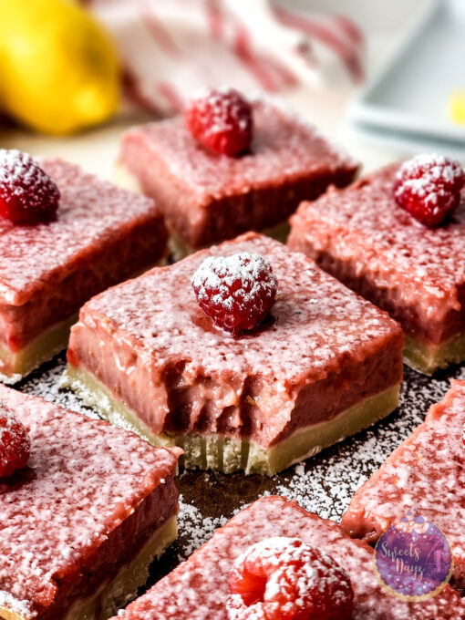 Raspberry Lemon Bars on Rhombus - Image 7