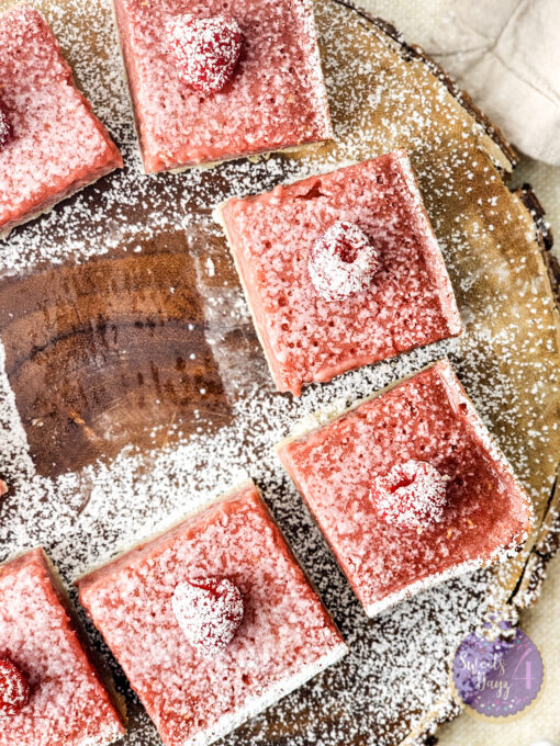 Raspberry Lemon Bars on Linen - Image 7