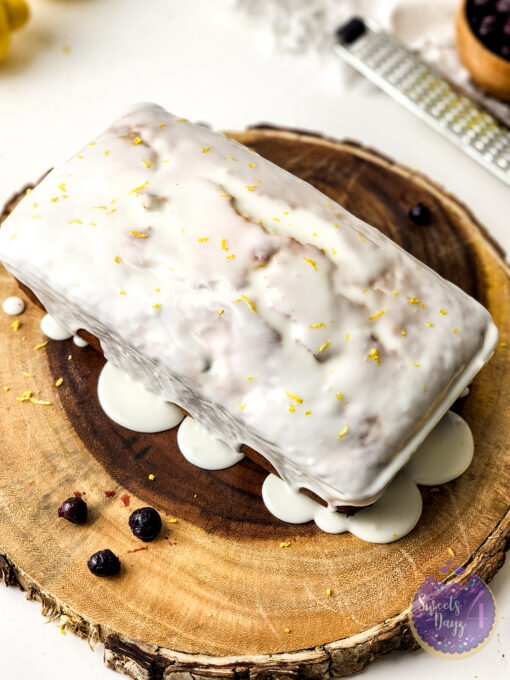 Lemon Blueberry Loaf on White - Image 3