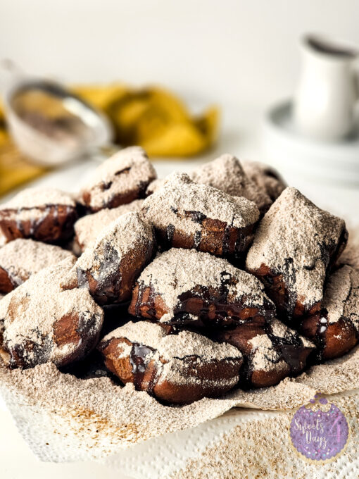 Chocolate Beignets on White - Image 2