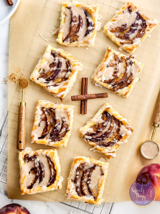 Peach Tartlets on Marble - Image 3
