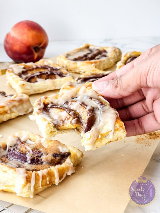 Peach Tartlets on Marble - Image 12