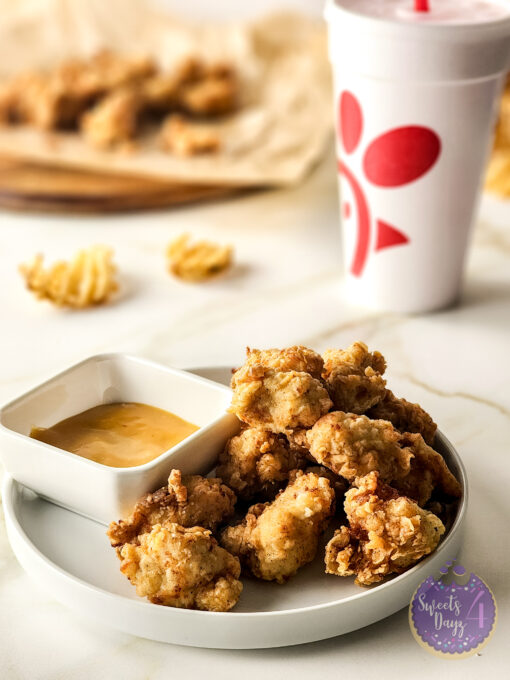 Copycat Chick Fil A Nuggets on Gold Marble - Image 8