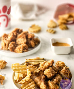 Copycat Chick Fil A Nuggets on Marble