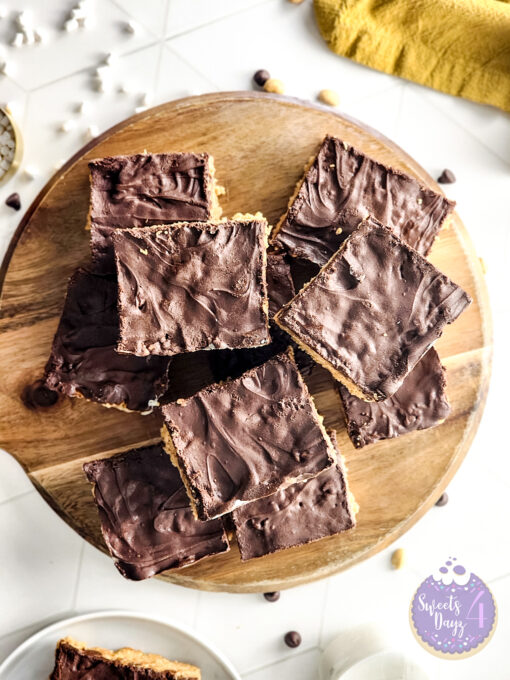 Peanut Butter Chocolate Rice Krispy Treats on Rhombus - Image 2