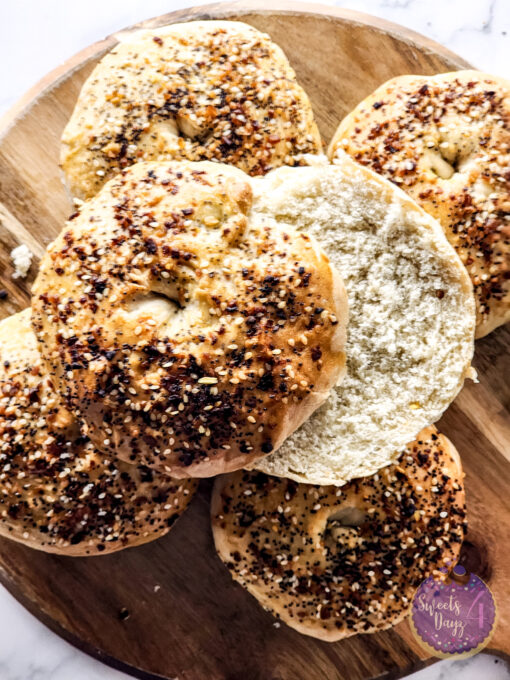 Homemade Everything Bagels on White - Image 6