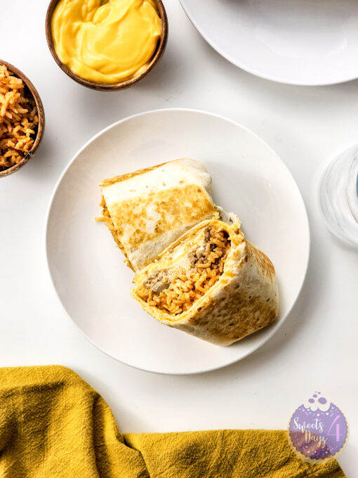 Copycat Taco Bell Quesarito on White - Image 5