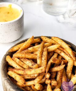 Copycat Taco Bell Nacho Fries on Marble