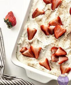 Tres Leches Cake on White