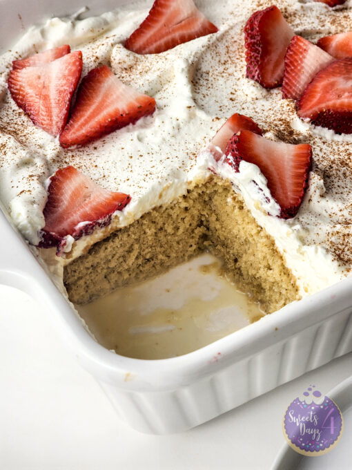 Tres Leches Cake on White - Image 9