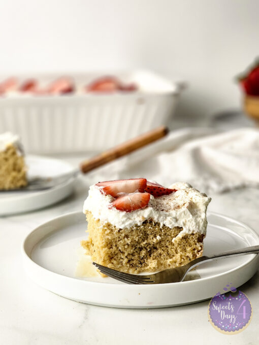 Tres Leches Cake on Marble