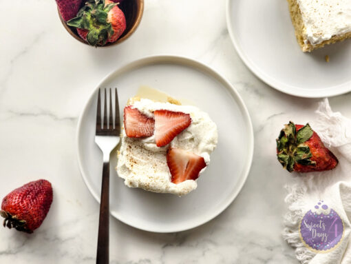 Tres Leches Cake on Marble - Image 7