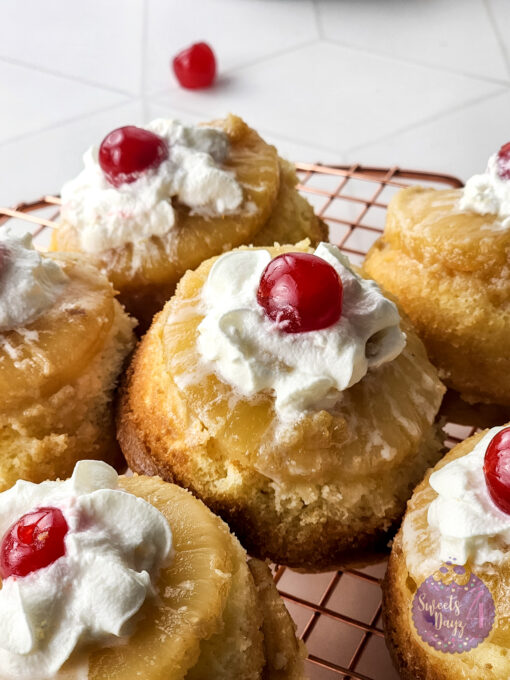 Mini Pineapple Upside Down Cakes on Rhombus - Image 5