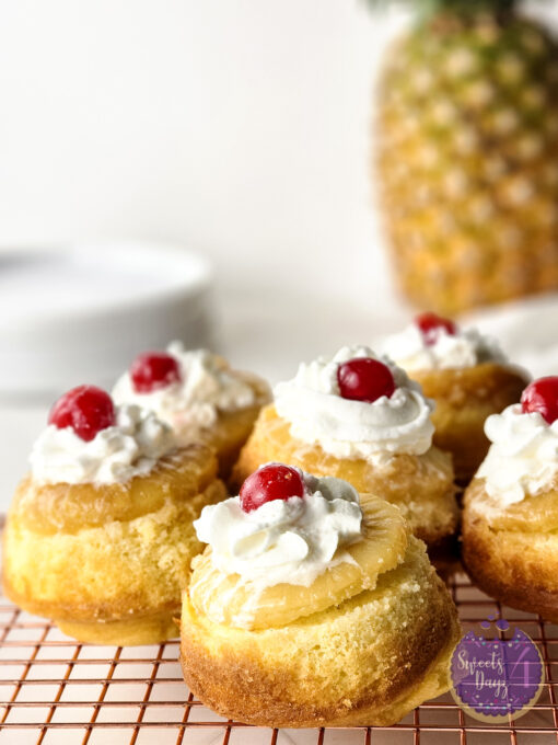 Mini Pineapple Upside Down Cakes on Rhombus - Image 7