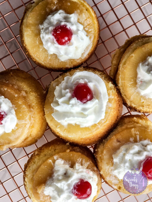 Mini Pineapple Upside Down Cakes on Rhombus - Image 9